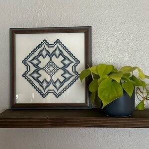 Montana Made cross-stitch wall art